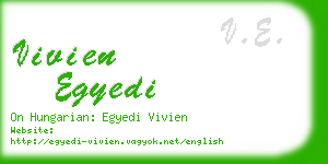 vivien egyedi business card